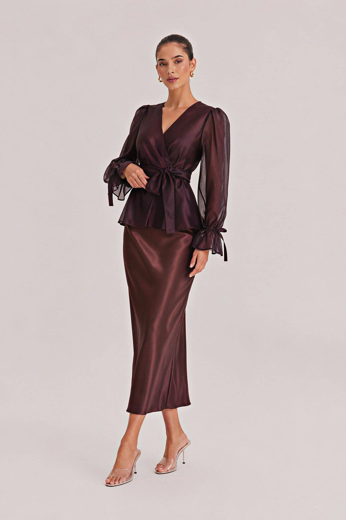 Tulle Shirt Sling Dress And Belt Set