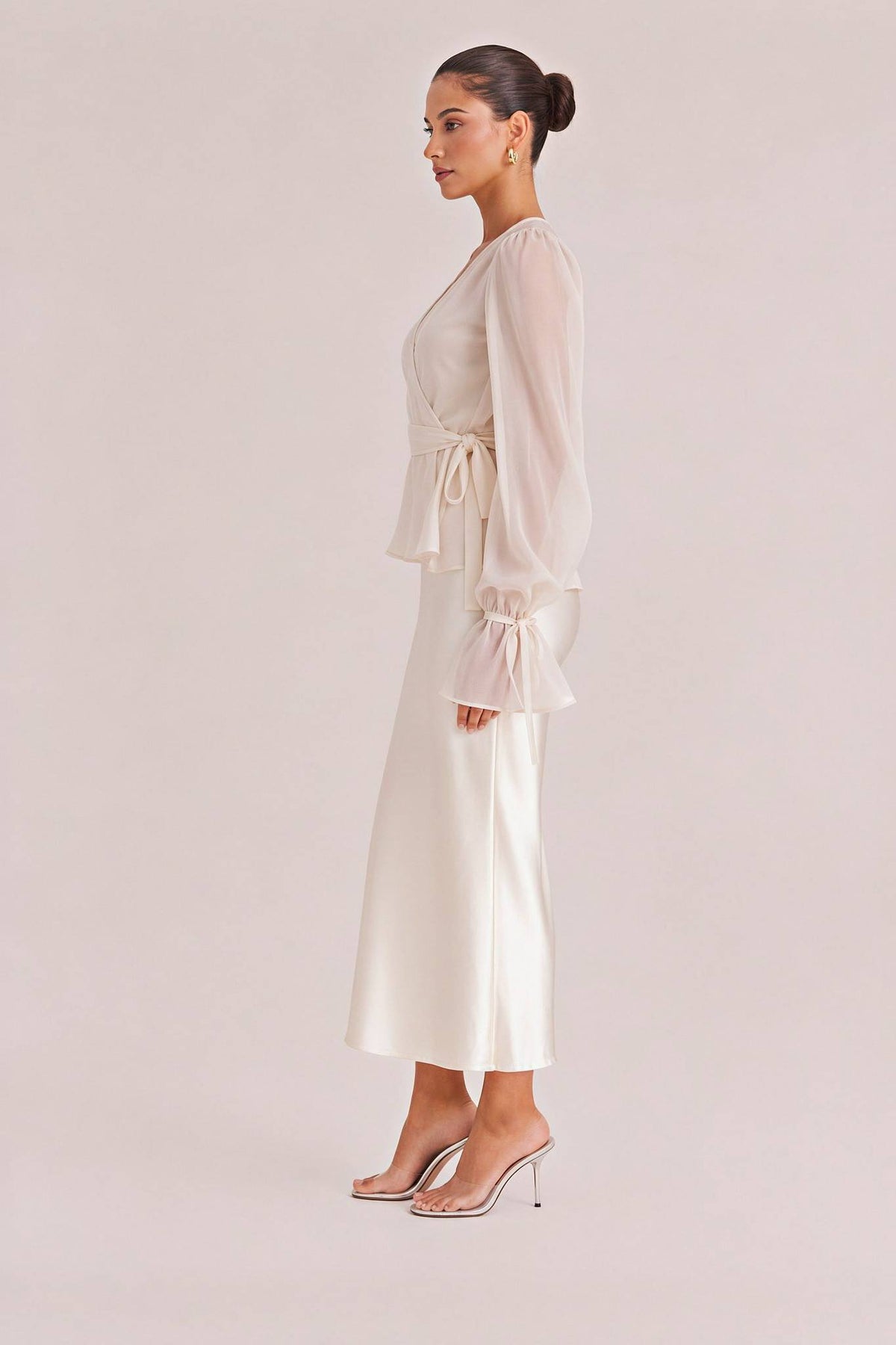 Tulle Shirt Sling Dress And Belt Set