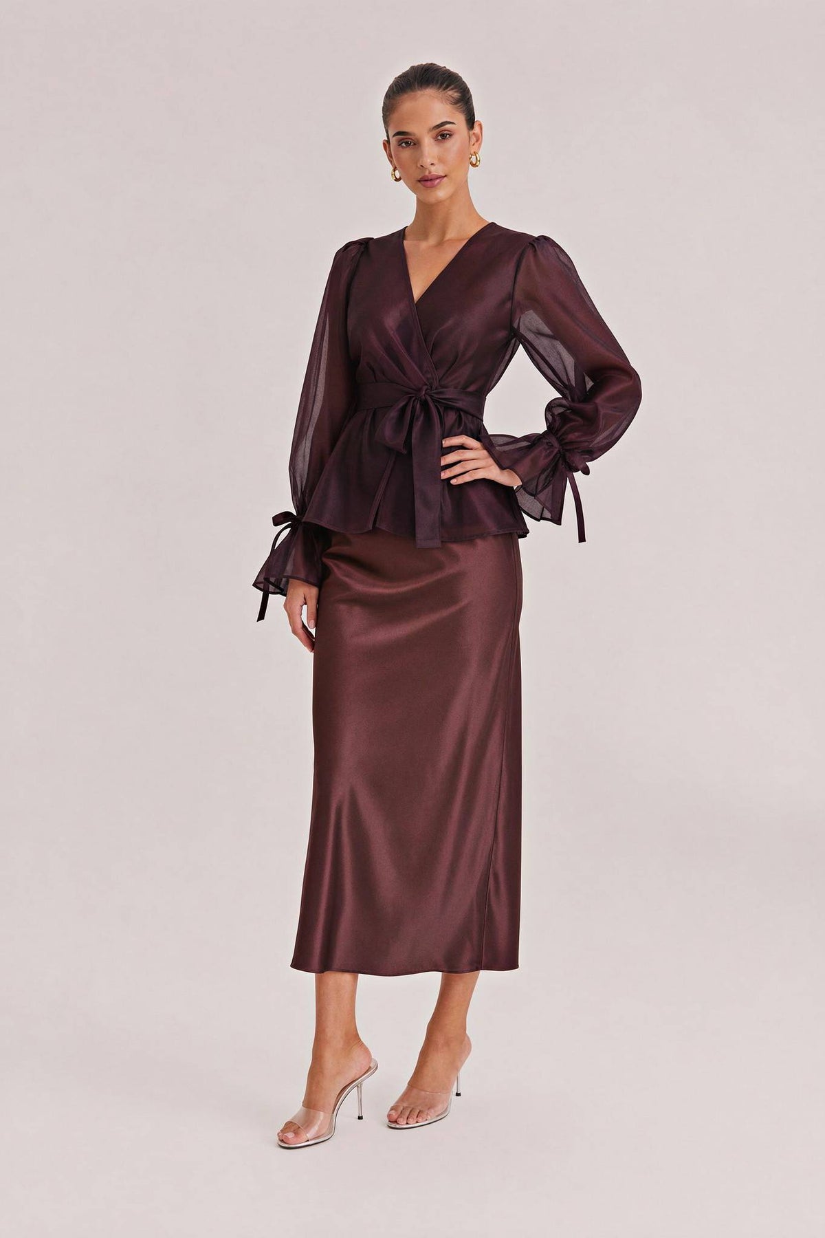 Tulle Shirt Sling Dress And Belt Set