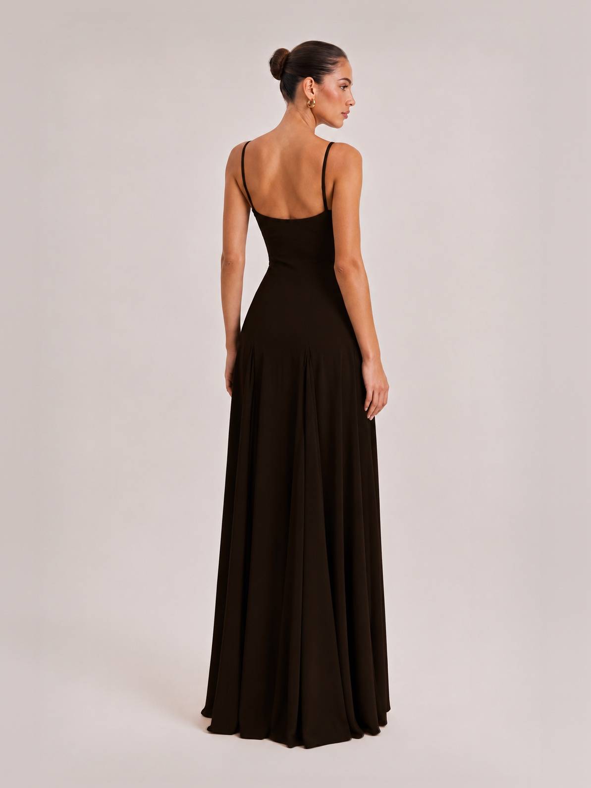 Elegance Panelled Tulle A-line Slip Maxi Dress