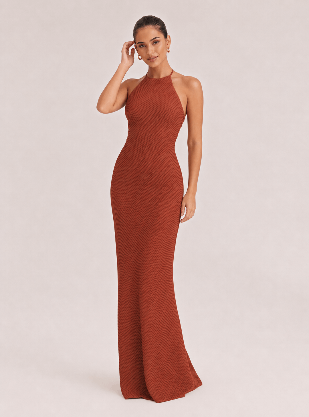Elegant Sexy Backless Lace-Up Party Maxi Dress