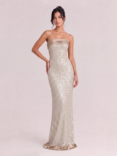 Green-shimmering Acetate Halter-neck Sheath Dress, Waist-cinched, Sexy Backless Evening Gown, Long Skirt