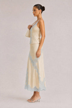 Elegant Lace Camisole Tank Top & Skirt Two-Piece Set