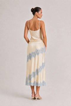 Elegant Lace Camisole Tank Top & Skirt Two-Piece Set