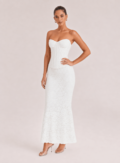 Retro Palace Style And Modern Sexy Tailoring Fusion Tube-length Fishtail Lace Dress